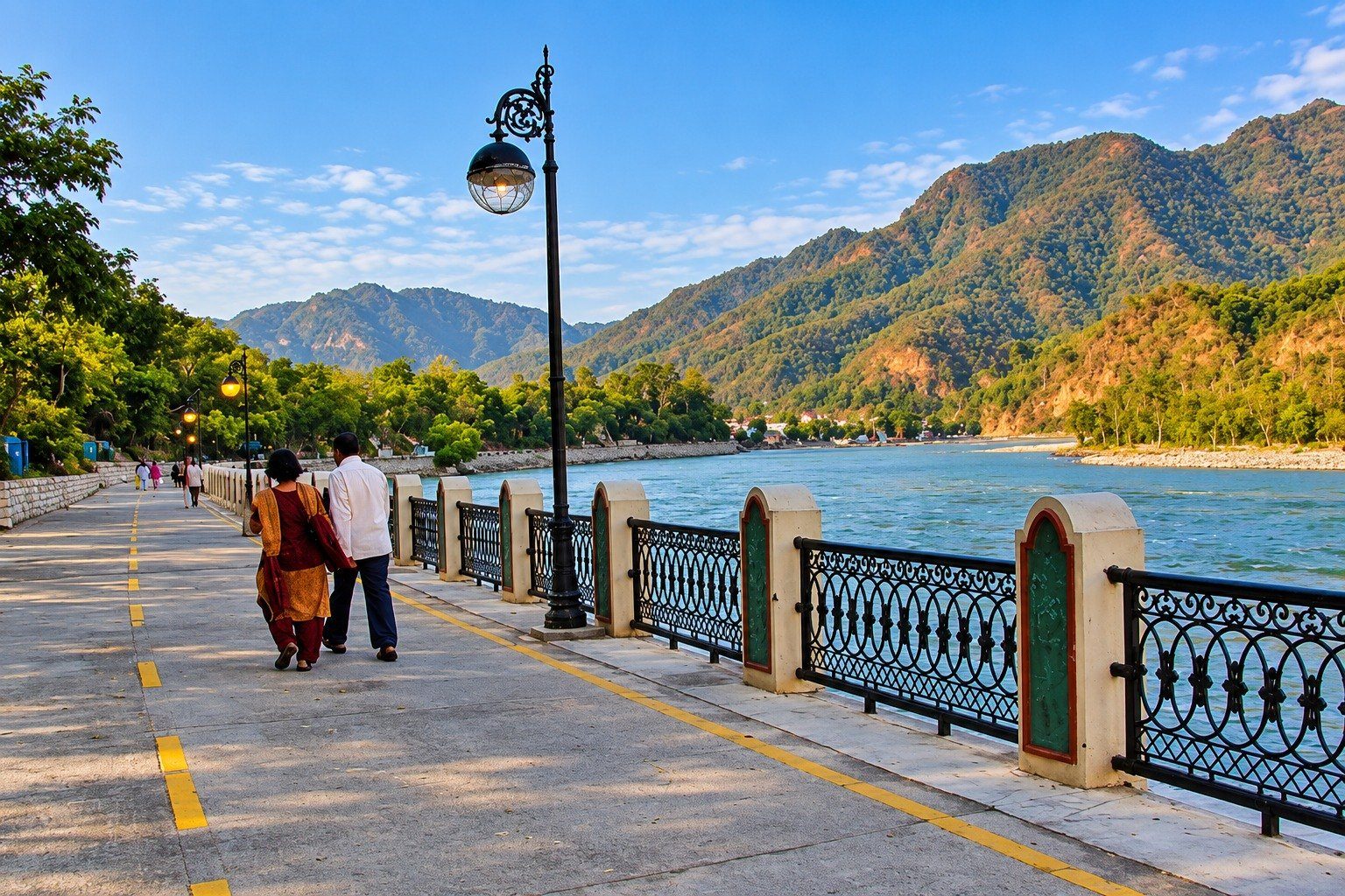 Riverside path in Rishikesh